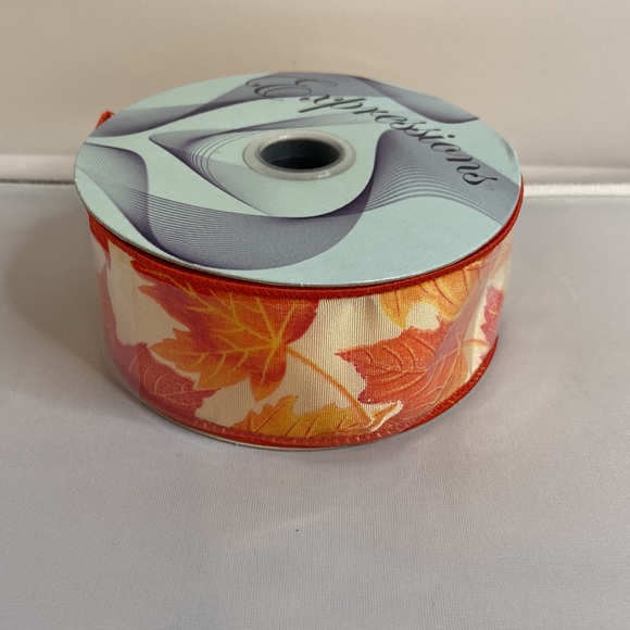 10 Yards of Expressions Fall Wired Ribbon - Picture 3 of 3